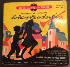 Livre Disque Super 45t Enfant LA TROMPETTE ENCHANTEE 