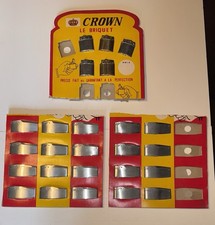 Lot De 25 Ancien briquet DESIGN CROWN IMPERIAL vintage collection Jamais Utilisé