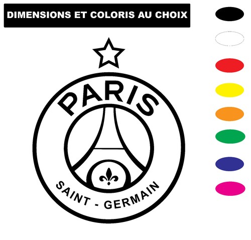 Sticker autocollant paris psg - sticker,