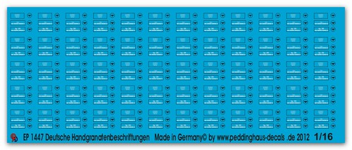 Peddinghaus decals 1447 - 1/16,