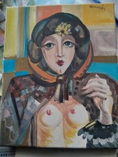 peinture sur toile hrasarkos 24x30 femme.nu.