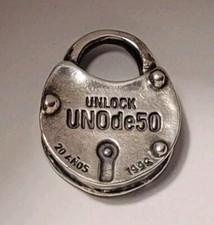 Pendentif Cadenas Uno De 50 Unlock 1996 Argent #BJ6# H2
