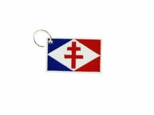 Porte cle cles clef - , brode