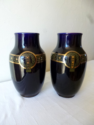 Paire vases céramique - vases,