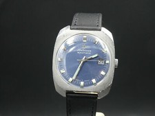 RARE MONTRE HOMME VINTAGE JUNGHANS AUTOMATIQUE MVT 653 CADRAN BLEU