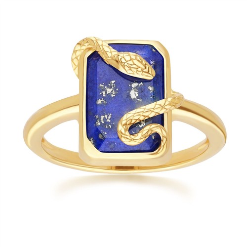 Bague enroulée lapis - bague,