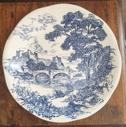 Assiette plate gien - gien, faïence