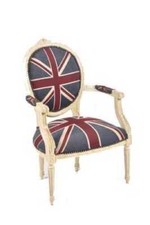 Fauteuil lacquée blanc - blanc, avec