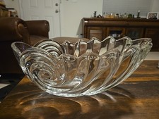 Mikasa Transparent Cristal " Clearwater " Nautilus Large Décoratif Verre Coque