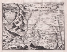 Roses Rosas Catalogne Espagne Plan Carte Gravure 1726