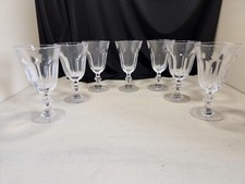 7 verres a eau en cristal de bayel 16cm style "caton"