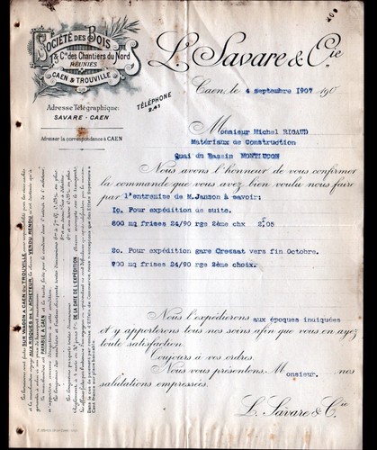 Caen trouville scierie - &,