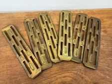 6 pinces embrasses rideaux anciennes laiton  ajouré largeur 16 cm
