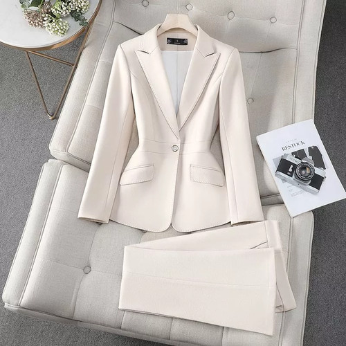 Tailleur femme blanc classique - tailleur,