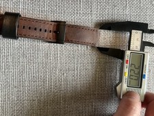 Bracelet De Montre En Cuir Fossil Marron 22mm