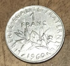 Pièce 1 franc semeuse de 1960