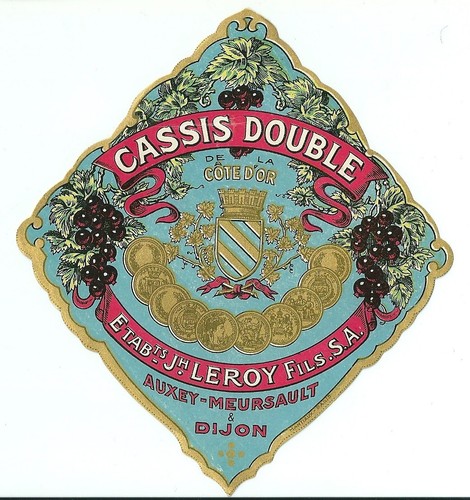 Etiquette ancienne crème de - ,