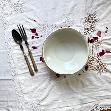 Saladier avec dorure porcelaine de Sologne Lamotte vintage  ACC-7447