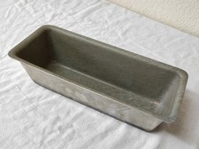 Ancien Moule, Plat à cake en aluminium pour cuisson au four 26,5 x 11 cm