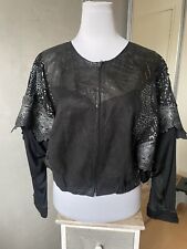 ROBERTO CAVALLI Veste En cuir Et Suède. Vintage. Taille M
