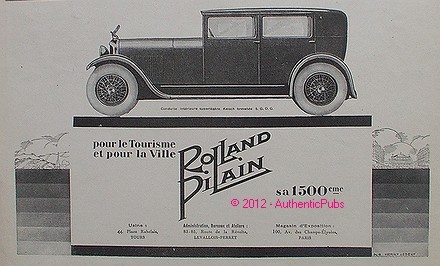 Publicite automobile rolland - publicite,