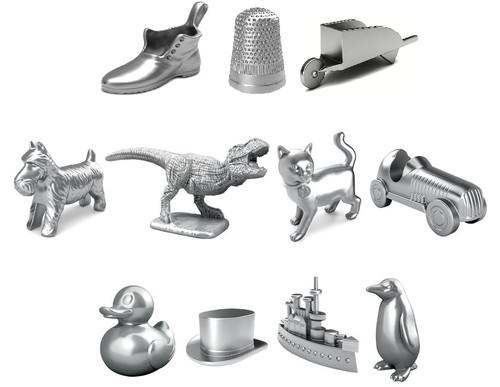 Monopoly jeu jetons - monopoly, pièces