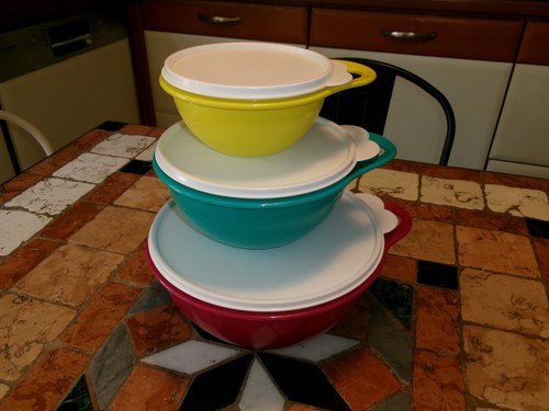 Tupperware lot 3 bols - tupperware, de