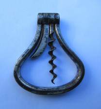 ANCIEN TIRE BOUCHON FER FORGE