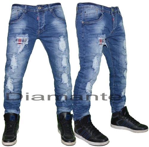 Jeans homme denim déchirés - jeans,