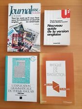 4 livres pour étudiants en langue anglaise