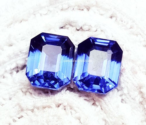 Tanzanite bleue taille - taille, radiant