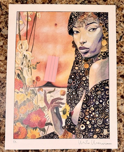 Very risqué signed print - risqué,