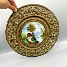 Plat mural ancien porcelaine