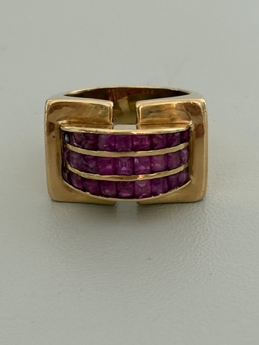 7536 bague tank or jaune - -,