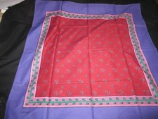 Ancien grand foulard provençal  SOLEIADO en coton