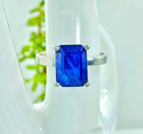 Bague saphir bleu - , naturel
