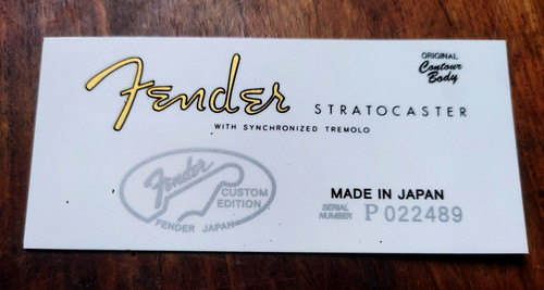 Fender stratocaster made - fender, in