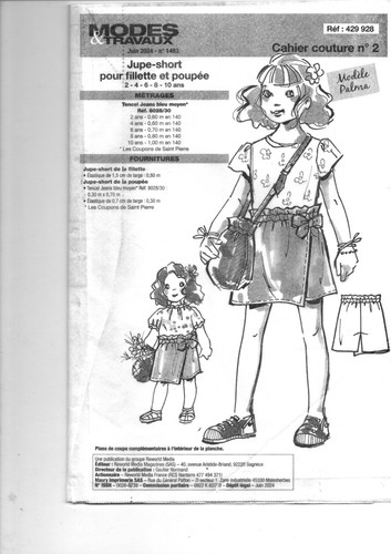 Patron enfant fille 2024 - patron,