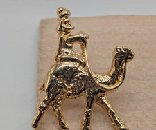 Camel Rider Small Gold Toned