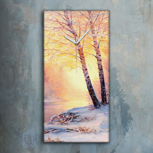 Horloge décorative sur - , toile