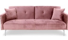 Canapé convertible velours 3