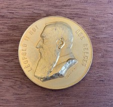 Médaille Léopold II Roi Des Belges - Signée Fisch & Cie