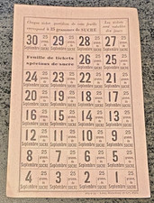 Ticket de Rationnement Seconde