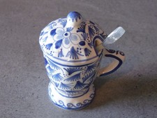 Moutardier en faience