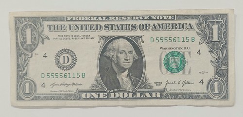 Billete dólares serie - billete, d