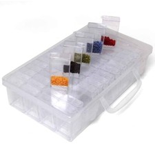 Diamond Painting Valise de Rangement, 64 Boîtes "Tic Tac" pour Perles Diamant