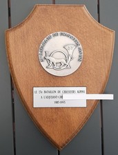 27° BCA Chasseurs Alpins Plaque Médaille Bronze ADC X Annecy ORIGINAL VINTAGE