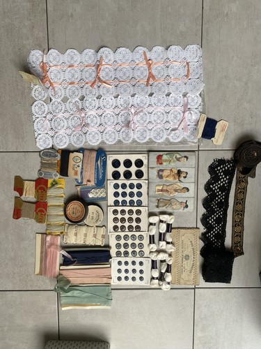 Lux lot mercerie ancienne - mercerie,
