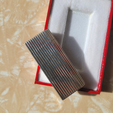 briquet cartier plaque Argent