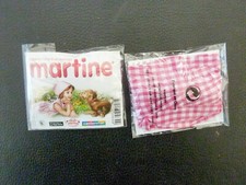 MARLIER foulard Martine vichy carrés rose et blanc